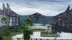 Before After Patung Istana Garuda IKN yang Mulai Menghijau