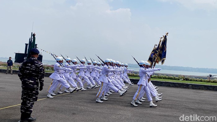 Peringatan HUT TNI AL ke-79 di Koarmada II