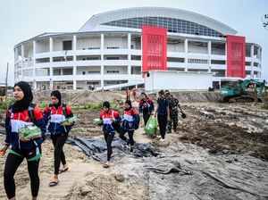 Voli Indoor PON XXI Ditunda Gegara GOR Belum Siap dan Akses Berlumpur