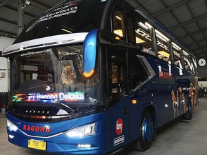 Armada Baru PO Bagong Pakai Bodi Tentrem dan Sasis Mercedes-Benz
