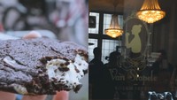 Biasanya, gerai cookies ini selalu antre, tetapi karena hujan Ria bisa mendapatkannya lebih cepat. Varian cookies yang dijual hanya 1 saja, yaitu magic cookies. Foto: YouTube Ria SW
