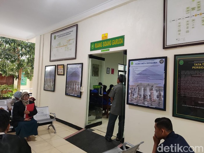 Sidang perdana kasus pembunuhan nenek Rajinah di Pengadilan Negeri (PN) Wonosari, Gunungkidul, DIY, Selasa (10/9/2024).