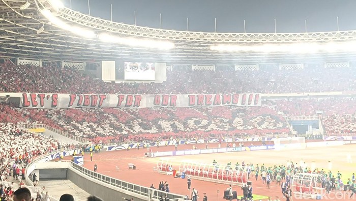 Suporter Timnas di Indonesia vs Australia