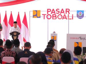 Maruf Amin Resmikan Pasar Toboali-Pekerjaan Inpres Jalan Daerah di Basel