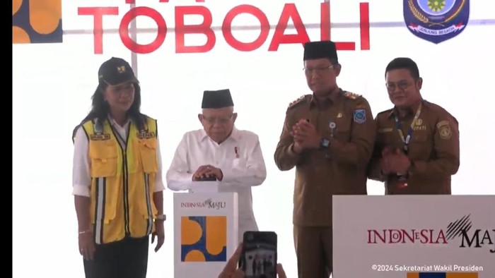Wapres Maruf Amin Resmikan Pasar Modern Toboali