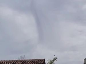 Detik-detik Puting Beliung Terekam di Langit Bandung Barat
