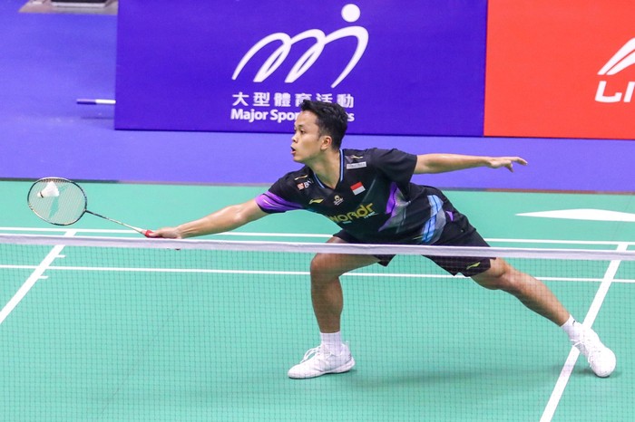 Tunggal putra Indonesia Anthony Sinisuka Ginting
