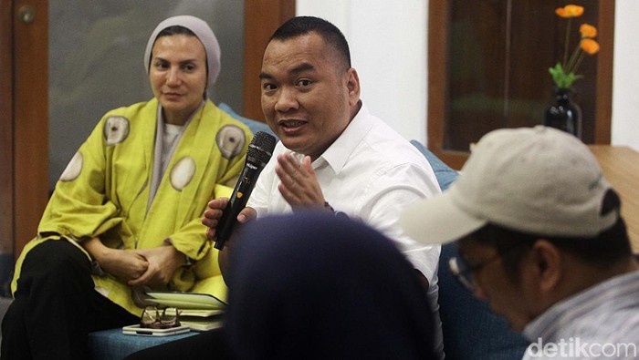 Diskusi Bahas Hasil Seleksi 20 Capim KPK Para narasumber memaparkan pendapatnya dalam diskusi media 'Darurat Demokrasi: KPK dalam Cengkeraman?' di Jakarta, Rabu (11/9/2024). Diskusi dilatari oleh hasil seleksi 20 capim KPK oleh Pansel KPK.
