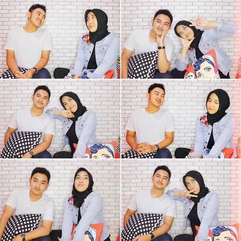 Foto pasangan Riesty Irdha Julvia (34 tahun) dan Ahmad Nizami Fadillah (25 tahun). Dulu guru dan murid, kini menjadi pasangan suami istri. Kisah keduanya langsung viral di TikTok.