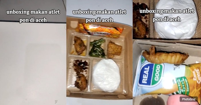 Miris! Nasi Kotak Atlet PON Aceh-Sumut Terlalu Sederhana