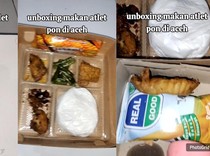 Miris! Nasi Kotak Atlet PON Aceh-Sumut Terlalu Sederhana