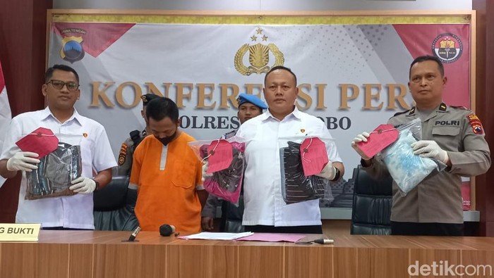 Pelaku pelecehan seksual terhadap sejumlah wanita saat pagelaran seni lengger di Wonosobo, Rabu (11/9/2024).