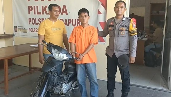 Pelaku pembongkaran rumah dan pencurian motor di Batu Bara. (Istimewa)