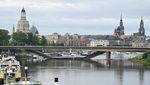 Penampakan Jembatan di Dresden Jerman Ambruk