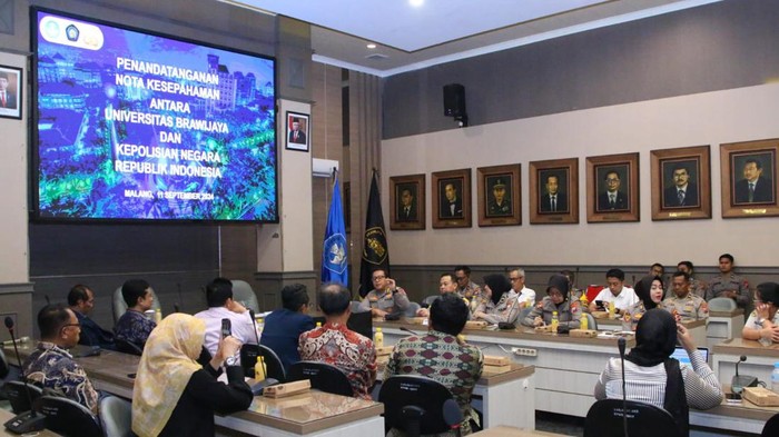 Penandatanganan MoU Universitas Brawijaya dengan Polri