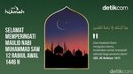 10 Poster Maulid Nabi Muhammad SAW 2024, Bisa Jadi Kartu Ucapan