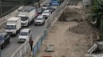 Potret Kemacetan Parah Imbas Proyek Tol Harbour Road II di Jakut