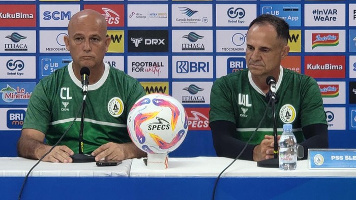 Sesi jumpa pers PSS Sleman jelang lawan Borneo FC,  Rabu (11/9/2024).