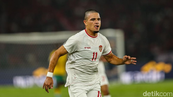 Ragnar Oratmangoen bermain dalam laga Indonesia vs Australia Grup C Kualifikasi Piala Dunia 2026 di Stadion Utama Gelora Bung Karno (SUGBK), Jakarta, Selasa (10/9/2024).