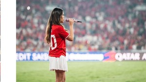Raisa menyanyikan Indonesia Pusaka ciptaan Ismail Marzuki. Foto: Instagram Raisa