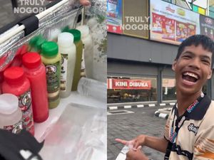 Salut! Remaja Difabel Semangat Jualan Minuman dan Banjir Pujian