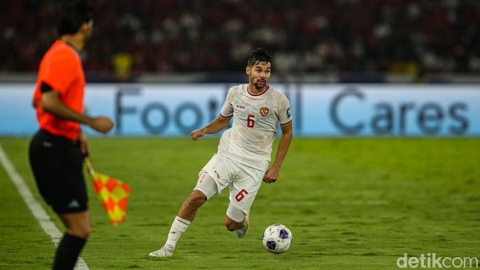 Sandy Walsh bermain dalam laga Indonesia vs Australia Grup C Kualifikasi Piala Dunia 2026 di Stadion Utama Gelora Bung Karno (SUGBK), Jakarta, Selasa (10/9/2024).