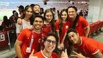Azizah Salsha, Raisa, dan Deretan Selebritas Semringah Dukung Timnas di GBK