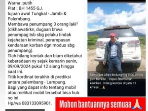 Sopir Travel di Tanjab Barat Hilang 2 Hari, Diduga Korban Begal