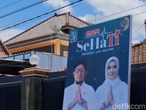 Duh! Baliho Bapaslon Pilbup Tulungagung Ini Cantumkan Logo Pemkab