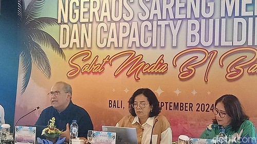 Kepala Perwakilan BI Provinsi Bali Erwin Soeriadimadja di Nusa Lembongan, Bali pada Kamis (12/9/2024).
