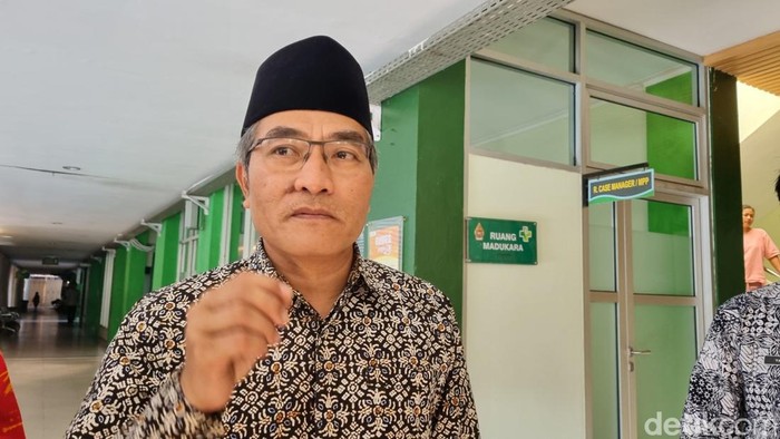 Bupati Bantul Abdul Halim Muslih di RSPS Bantul, Kamis (12/9/2024).