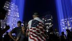 Cahaya Kembar Tembus Langit New York Peringati Tragedi 9/11