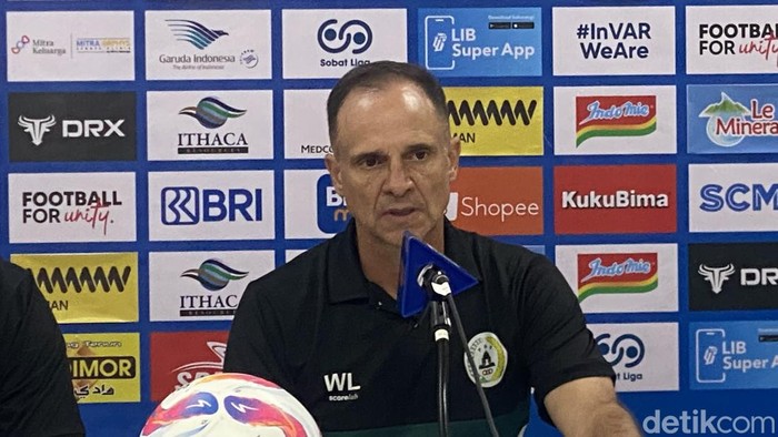 Jumpa pers PSS Sleman usai lawan Borneo FC, Kamis (12/9/2024).
