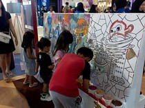 Potret Keseruan Seni Melukis dari Cat di Yogyakarta