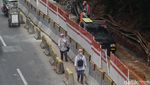 Melihat Progres Proyek Jalur Pedestrian Rasuna Said Jaksel
