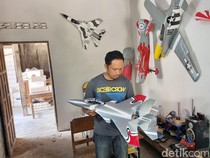 Bikin Pesawat Aeromodelling RC dari Stirofoam Bekas, Pria Bantul Panen Cuan