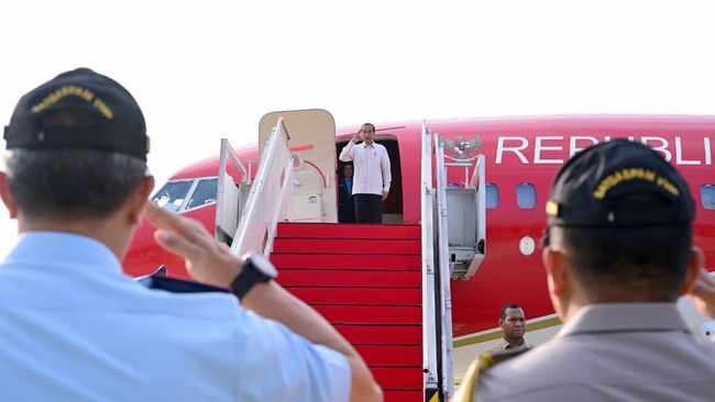 Presiden Jokowi bertolak menuju IKN (Foto: Muchlis Jr - Biro Pers Sekretariat Presiden)