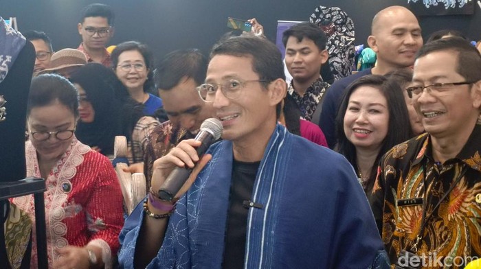 Sandiaga Uno di Kota Lama Semarang, Kamis (12/9/2024).