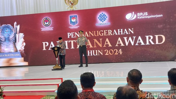 Wapres Maruf Amin di Penghargaan Jaminan Sosial Ketenagakerjaan