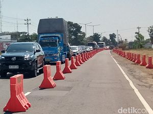 Contraflow Jalan Jogonalan Klaten buat Proyek Tol Berlaku Sampai November