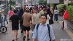 Hiruk Pikuk Komuter Ibu Kota Jelang Long Weekend