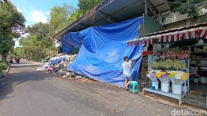 Kondisi sampah di depo sampah Kotabaru, Jumat siang (13/9/2024).
