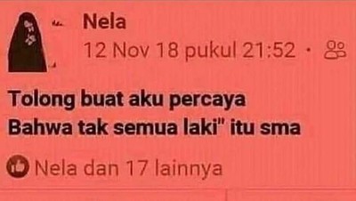 Kumpulan Postingan Kocak di Facebook, Suka Absurd