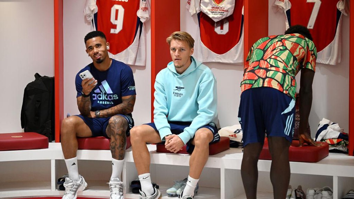 Gabriel Jesus comeback lawan Tottenham Hotspur, Martin Odegaard? (Arsenal FC via Getty Images/Stuart MacFarlane)