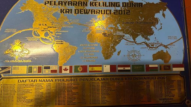 Piagan pelayaran keliling dunia KRI Dewaruci 2012