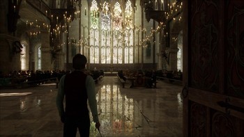Salah satu adegan di Hogwarts Legacy yang dimainkan di PS5 Pro. Foto: Sony