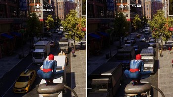 Perbandingan Spider-Man 2 di PS5 Pro dan PS5. Foto: Sony