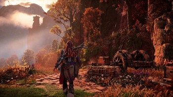 Salah satu adegan di Horizon Forbidden West yang dimainkan di PS5 Pro. Foto: Sony