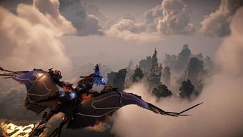 Salah satu adegan di Horizon Forbidden West yang dimainkan di PS5 Pro. Foto: Sony