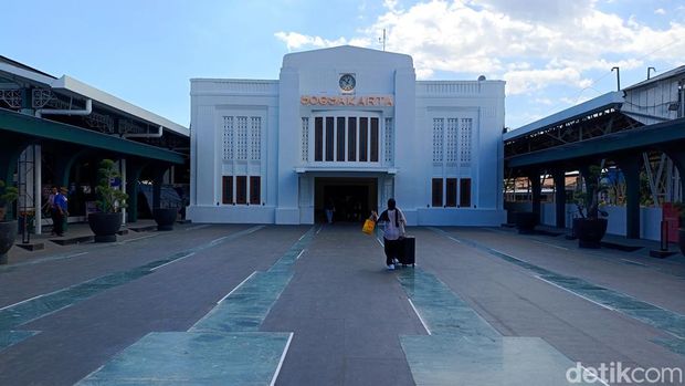 Suasana Stasiun Tugu Jogja, Jumat (13/9/2024).